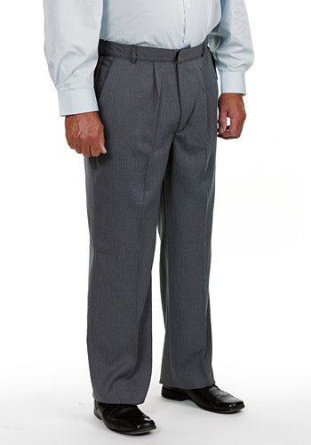 Men’s Elastic Waist Trousers with Side Zips