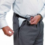 Men's Elastic Waist Trousers with Side Zips Vat Relief