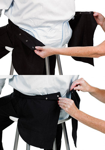 Men's Open-back Trousers - back fastening