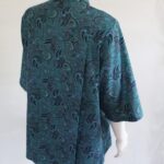 Ella Petal Back Short Sleeve Blouse - Green Tuile VAT relief
