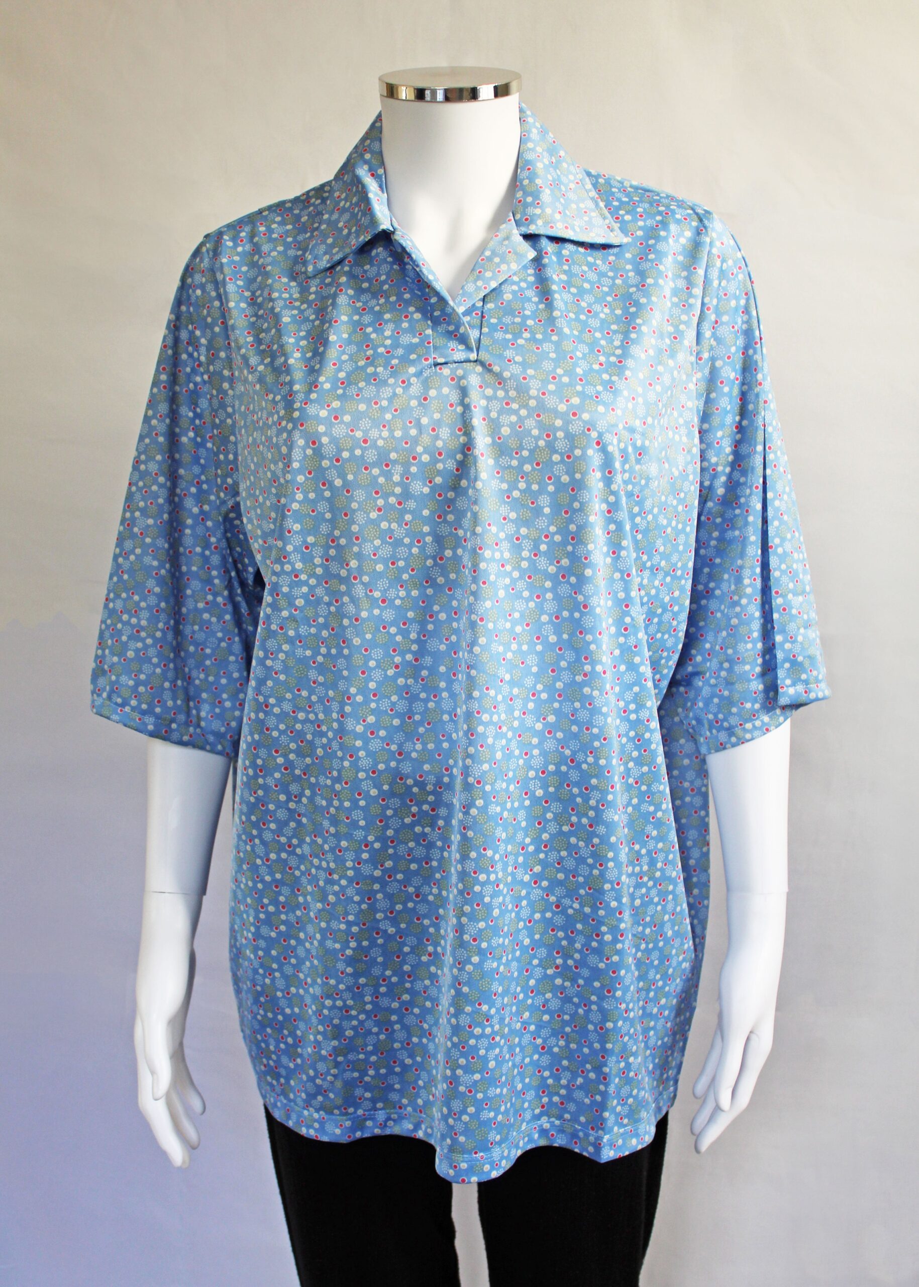 Rachel Petal Back Short Sleeve Polo - Blue Dot VAT Relief