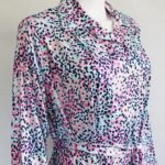 Melissa Petal Back Long Sleeve Dress - Pink Aqua VAT Relief