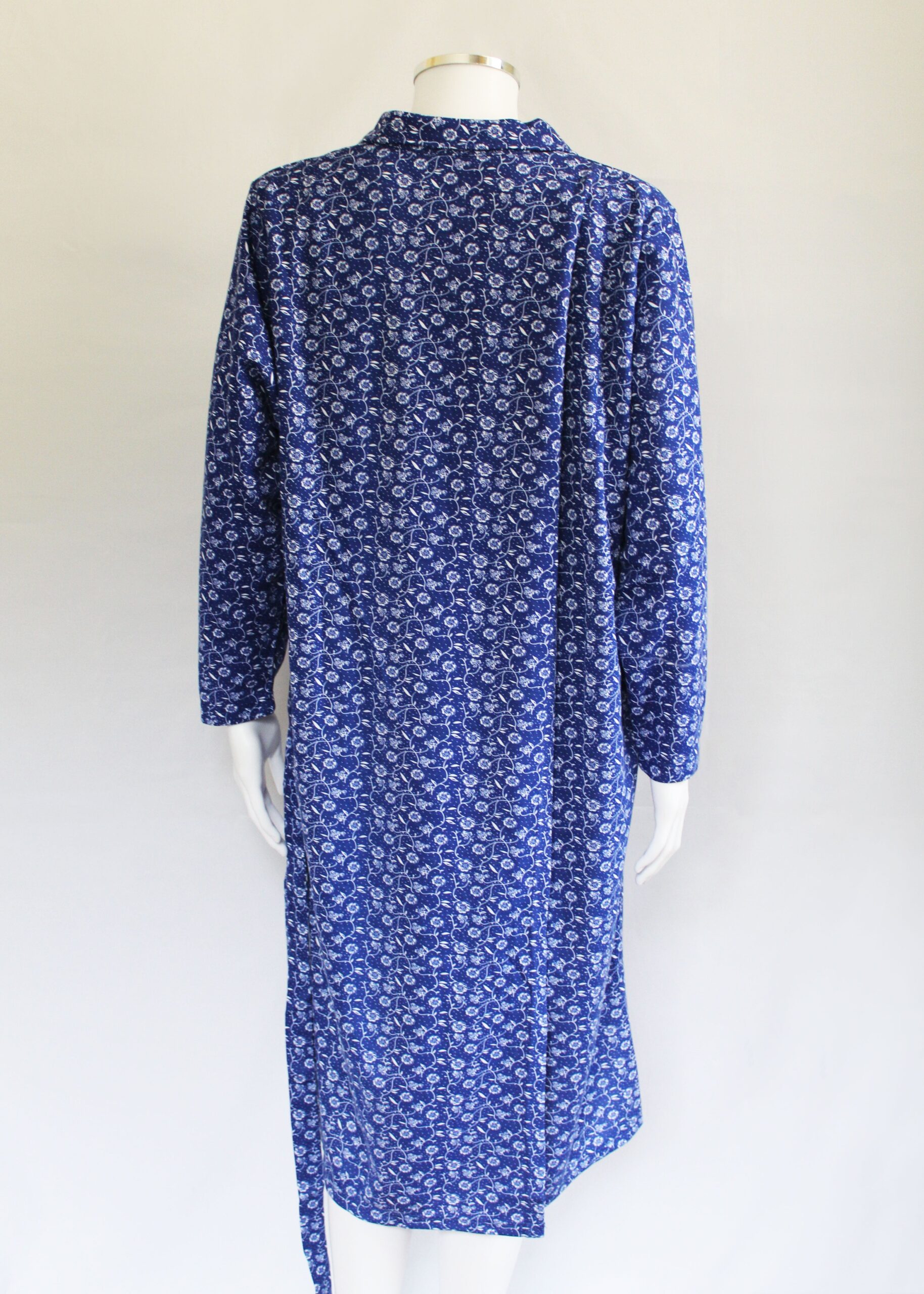 Tessa Petal Back Long Sleeve Dress - Blue Floral VAT Relief