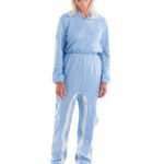Ladies All-in-one Pyjamas with Shoulder to Ankle Zip VAT relief