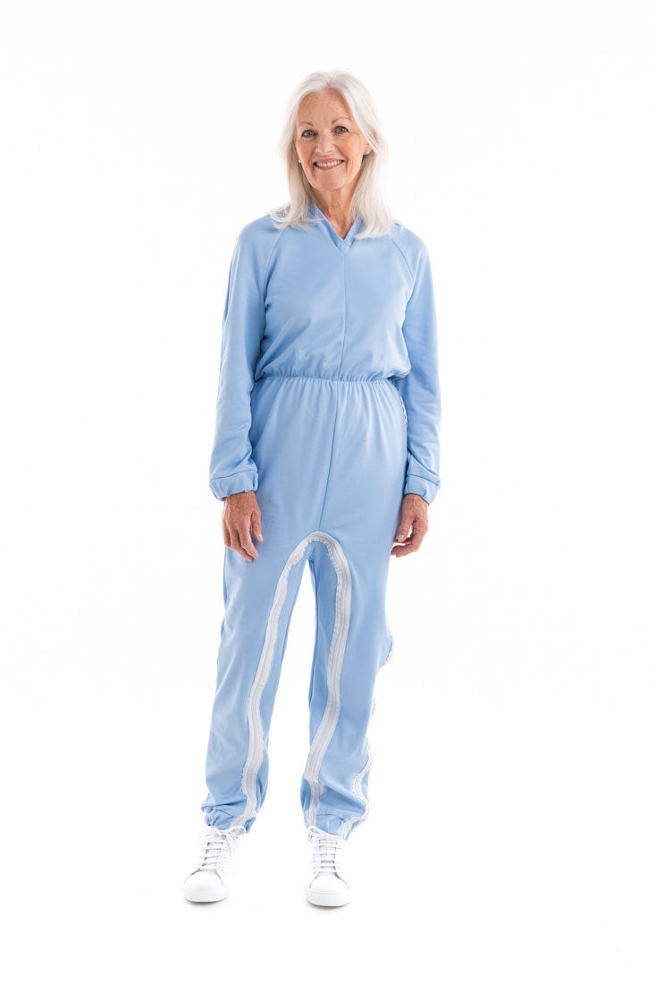 Women’s All-in-one Pyjamas with Shoulder to Ankle Zip