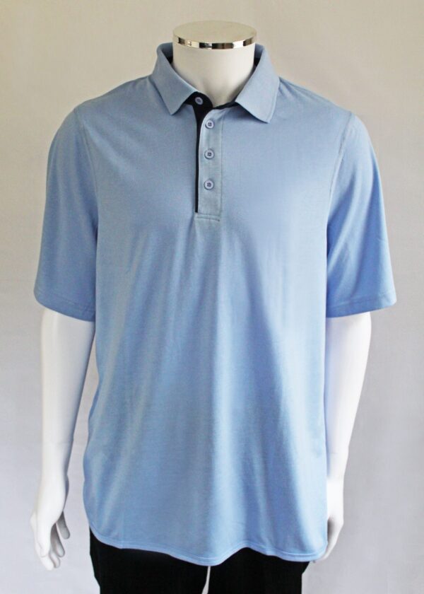 Petal Back Men's Open Back Short Sleeve Polo Shirt VAT Relief