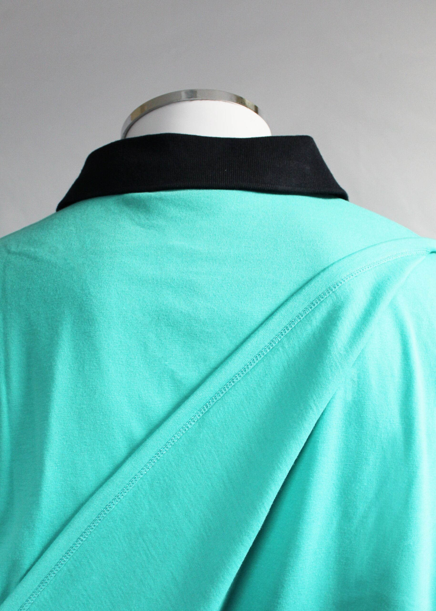 Petal Back Long Sleeve Polo Shirt - Stripe VAT Relief