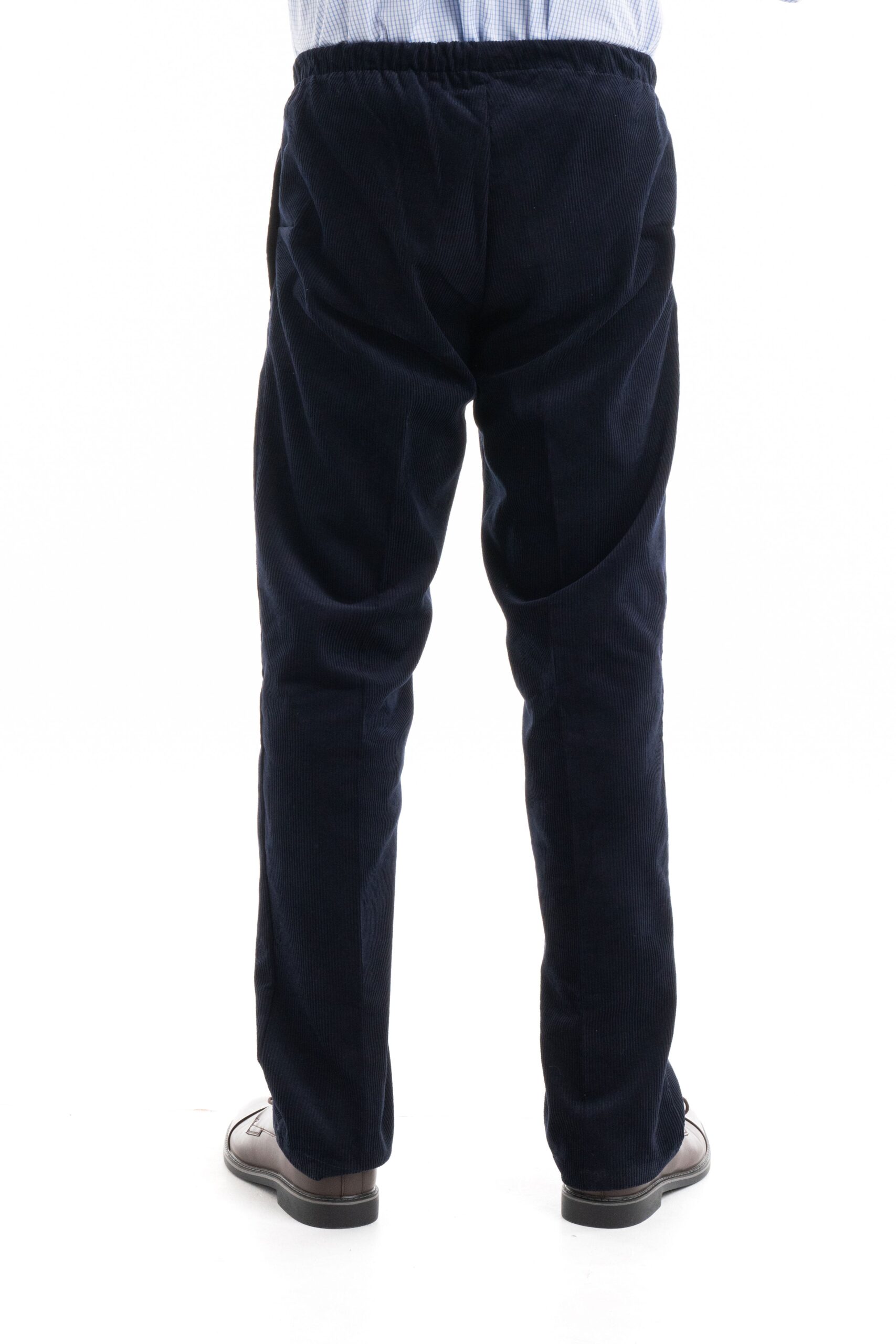 Men's Elastic Waist Cord Pull-On Trousers