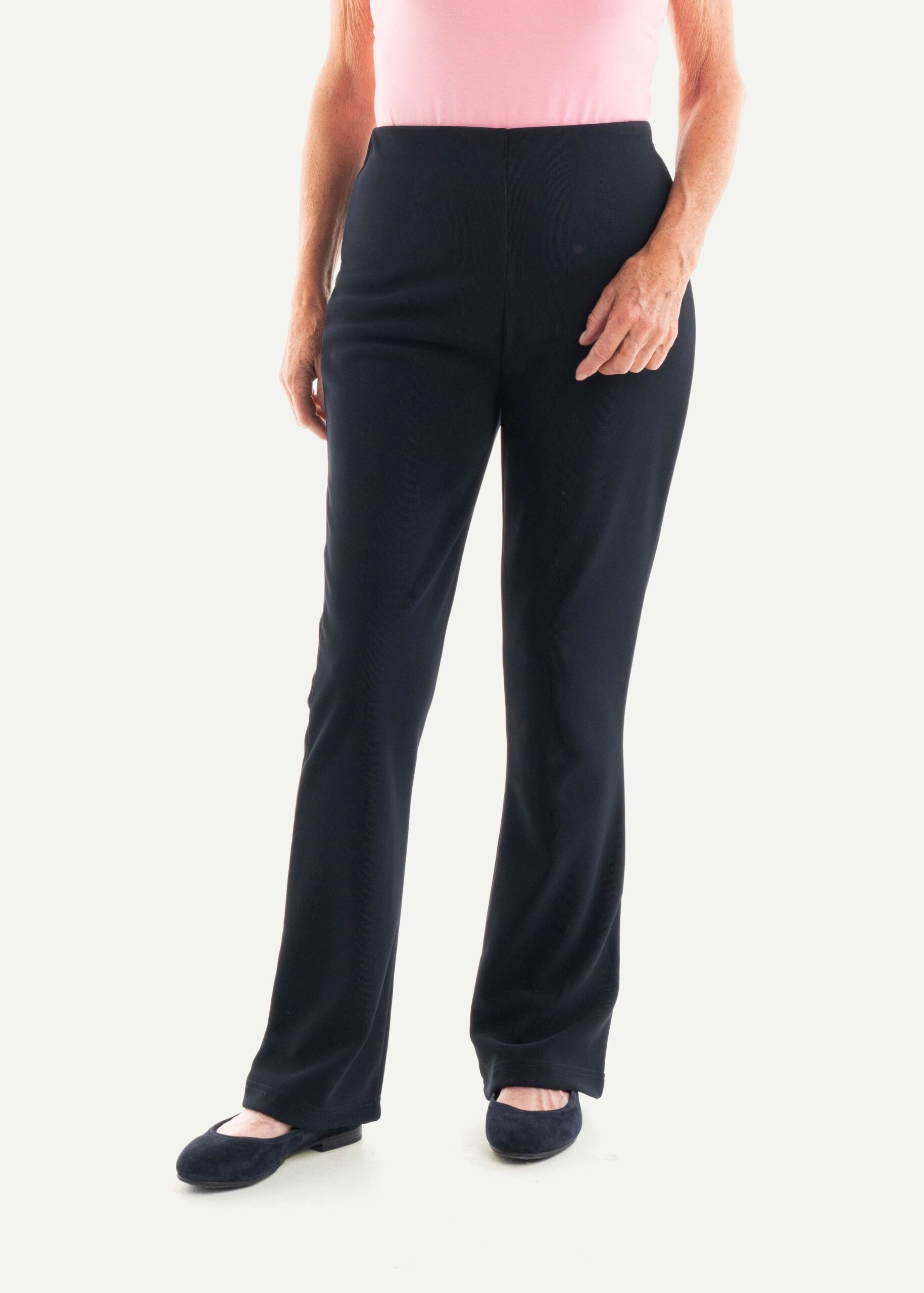 Women’s Elastic Waist Ribbed Trousers – SAVE