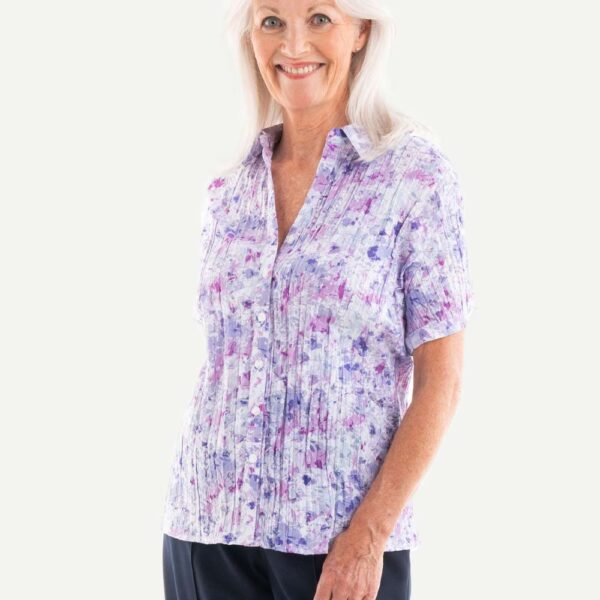 Janie Short Sleeve Shirt with velcro VAT Relief
