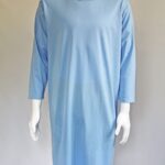 Petal Back Long Sleeve Open Back Nightshirt (Choice of colours) - VAT Relief