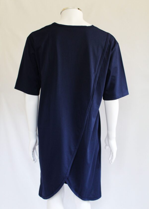 Petal Back Short Sleeve Open Back Nightshirt (Choice of colours) VAT Relief