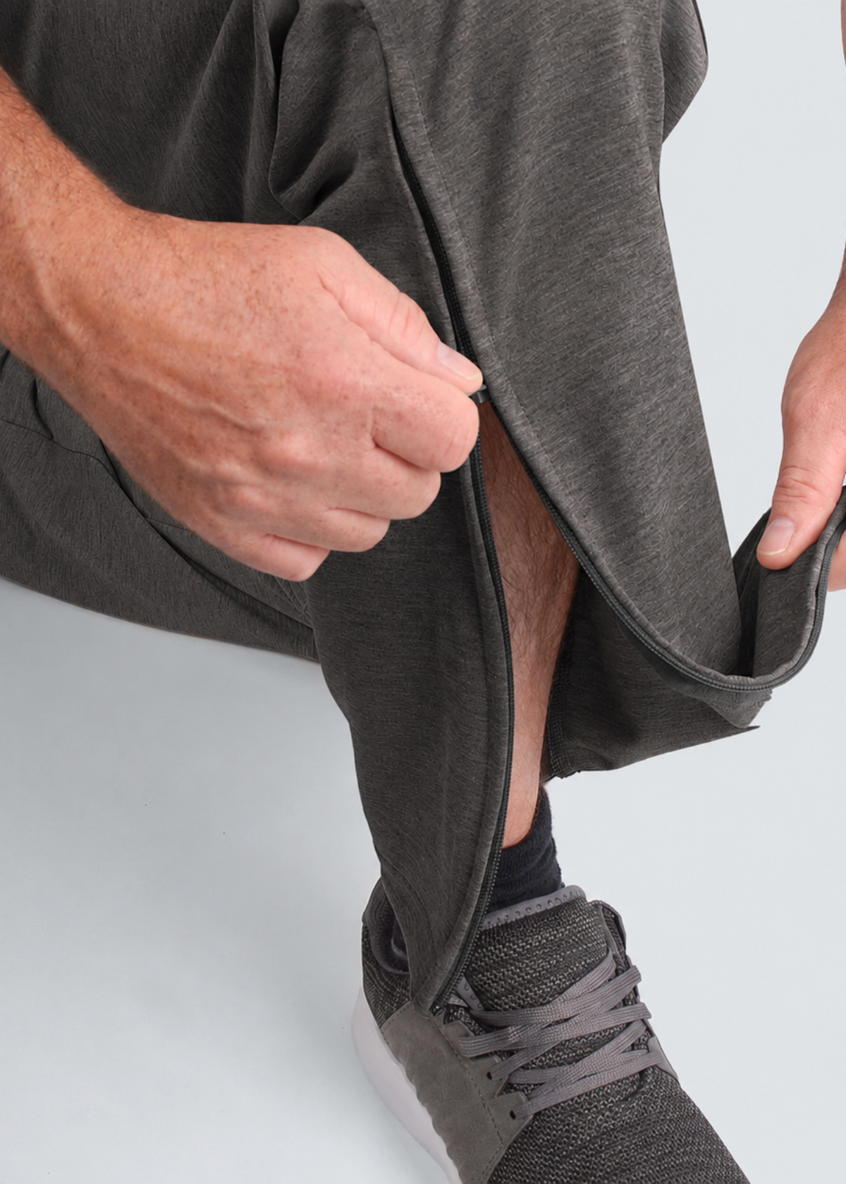 Men's Tracksuit Bottoms with full side zips