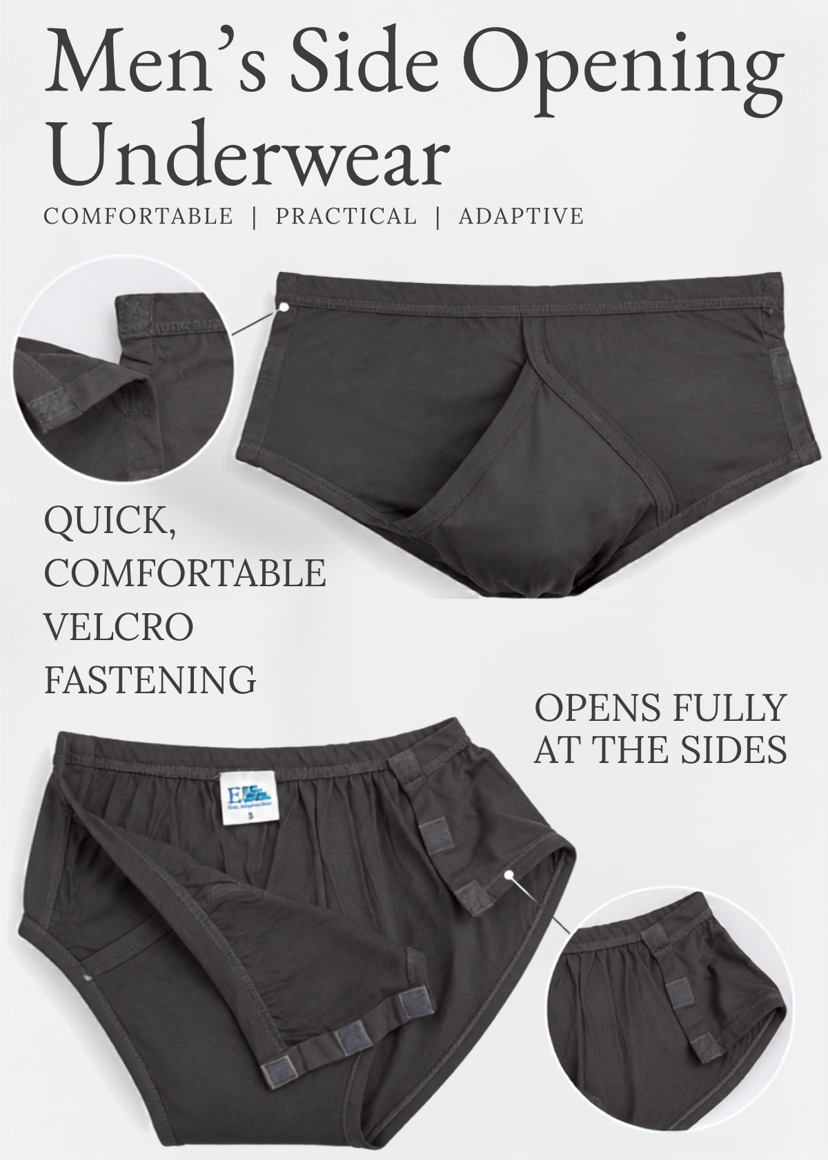 Men's Side Opening Underwear
