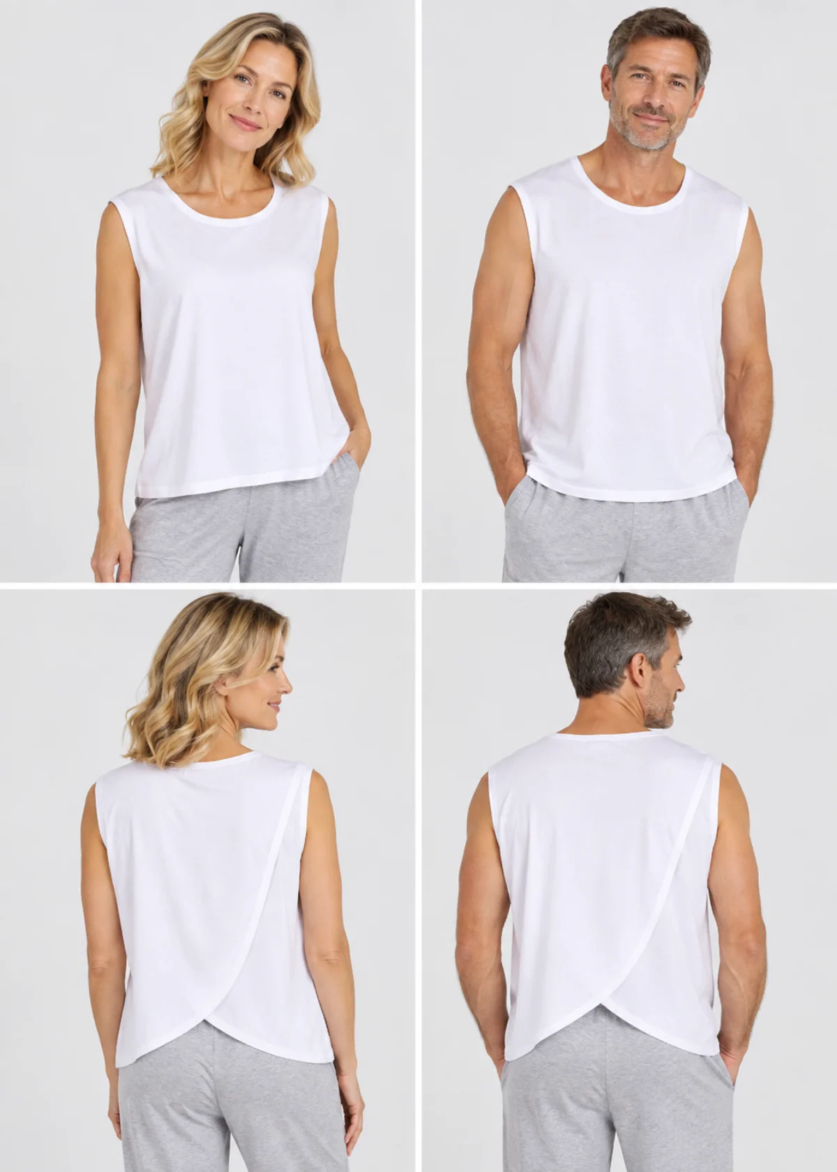 Petal Back Open Back Vest