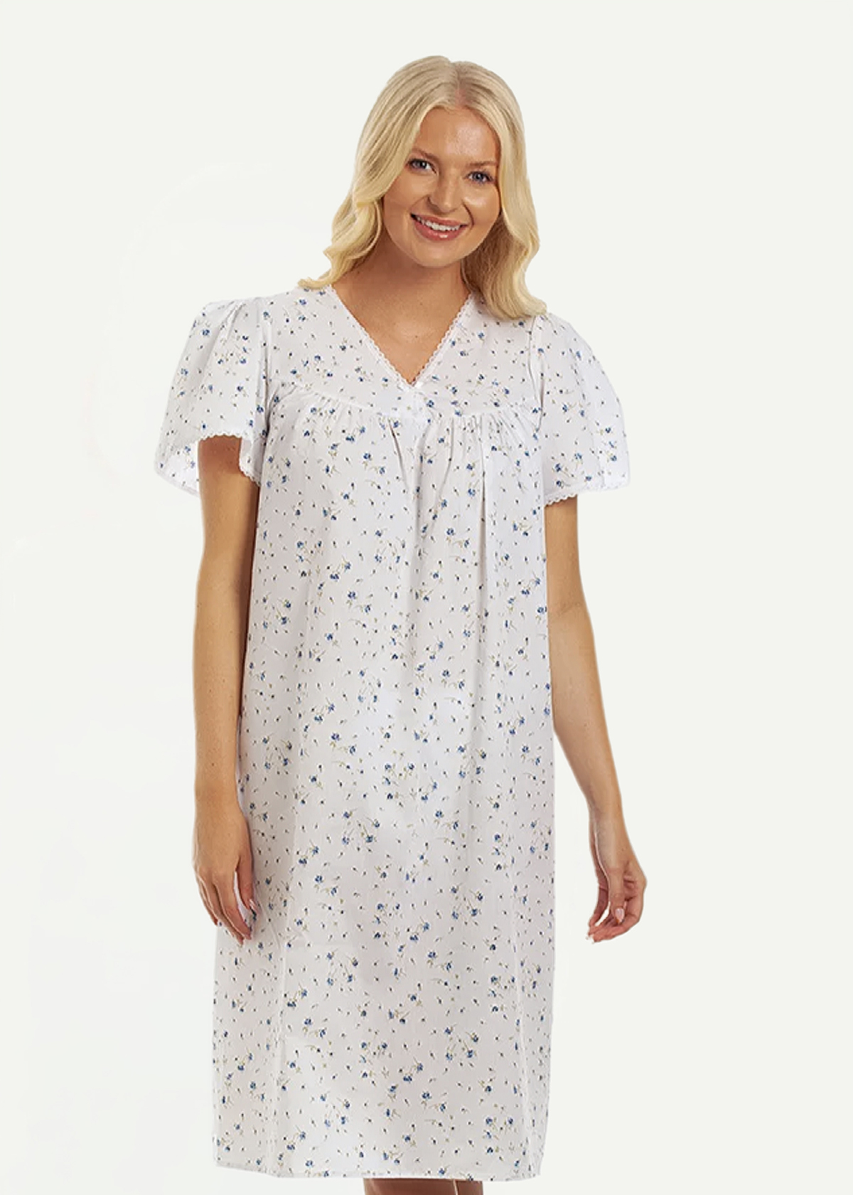 Women's Open Back Floral Nightdress - Emma